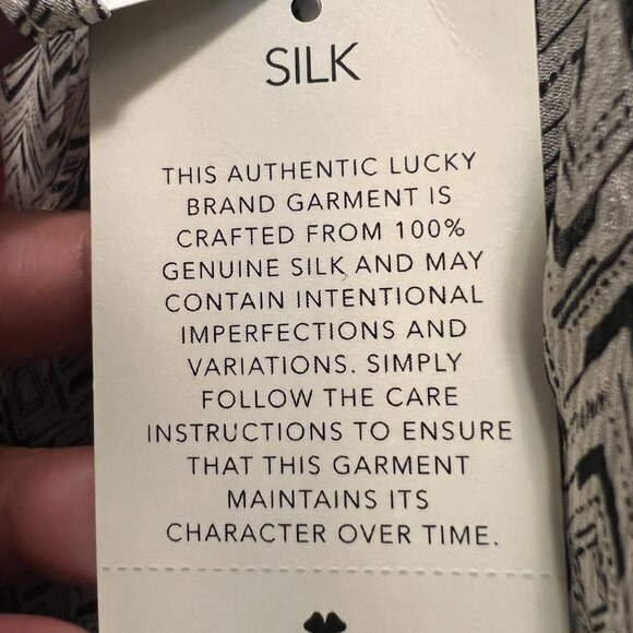 Lucky Brand Silk Blouse - Sz 1X (NWT) - Picture 9 of 9